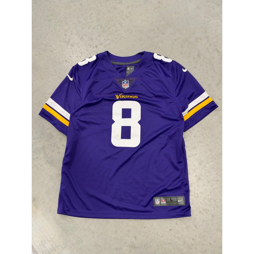 Nike Minnesota Vikings Kirk Cousins 8 Jersey Mens Large Purple 850903-556